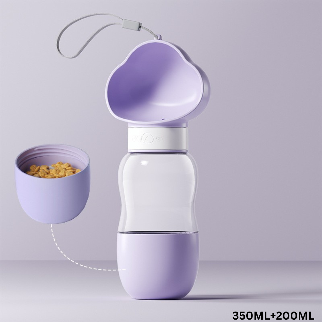 2-in-1 Cloud Pet Hydration Bottle with Food Container
