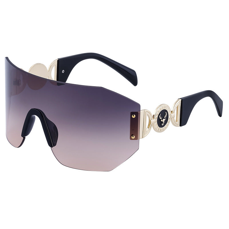 Rimless Punk-Inspired Sunglasses – Model ZS-98087
