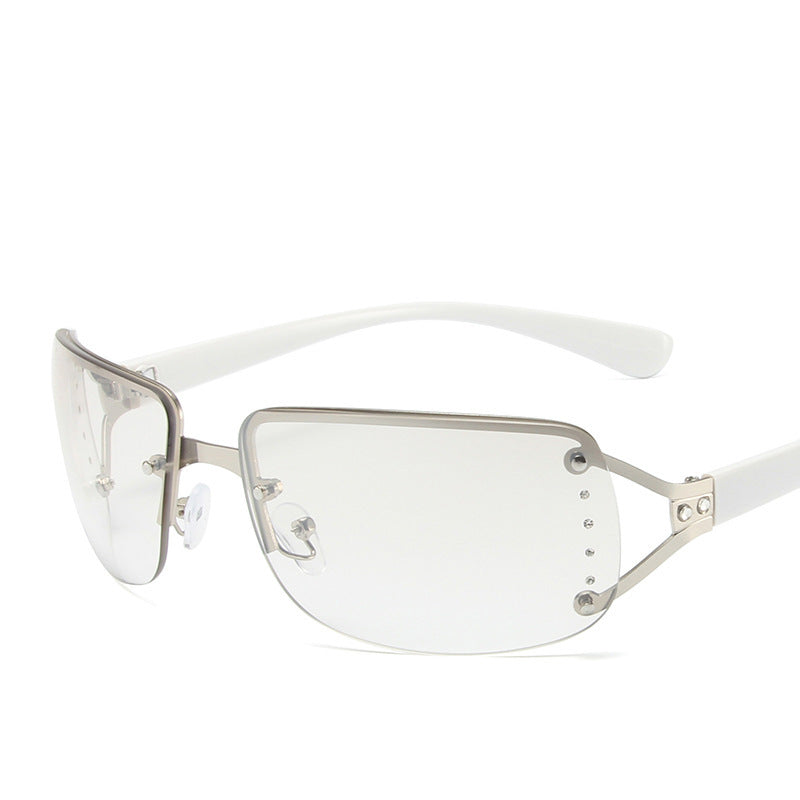 Elegant Half-Frame Sunglasses – Model Q09