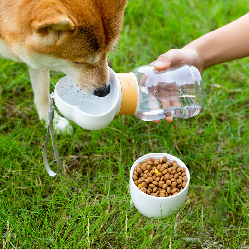 2-in-1 Cloud Pet Hydration Bottle with Food Container