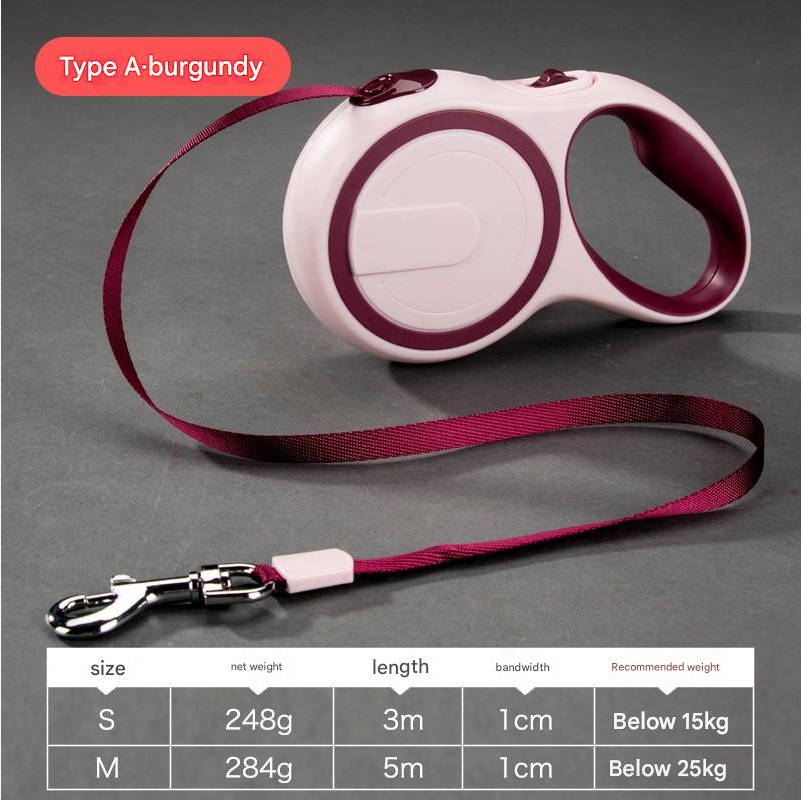 Retractable Dog Leash – Heavy Duty with One-Touch Lock