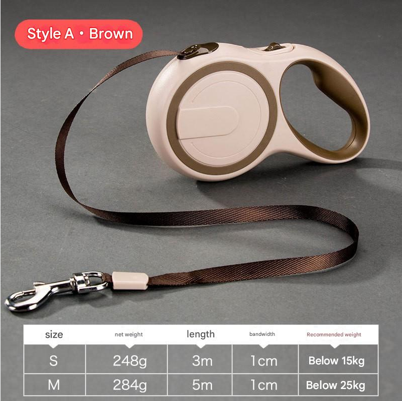 Retractable Dog Leash – Heavy Duty with One-Touch Lock