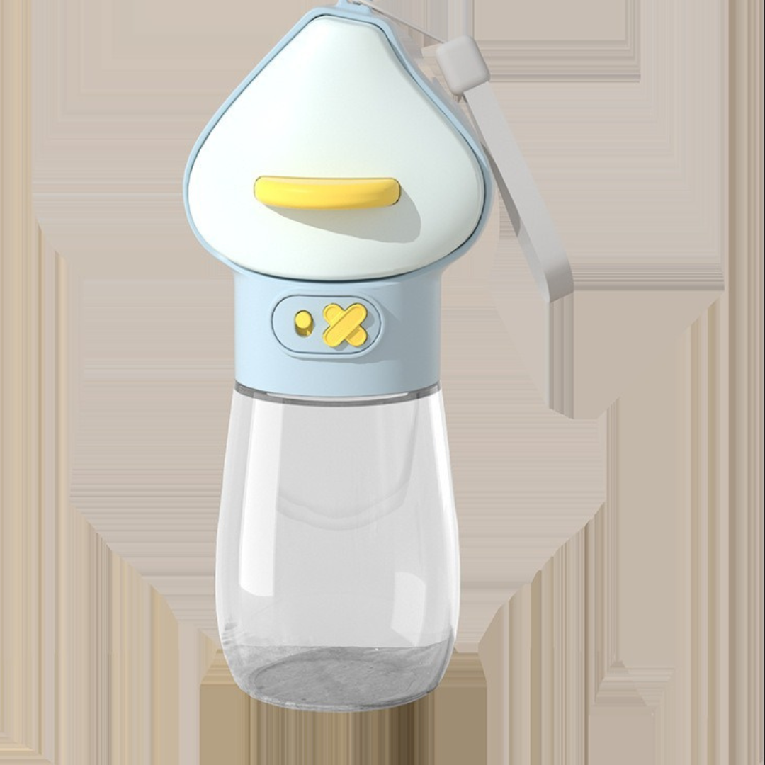 Triangle Shape Dog Water Bottle with Food Container