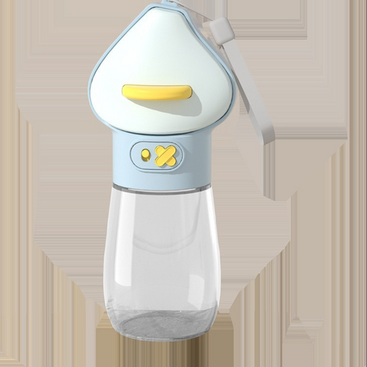 Triangle Shape Dog Water Bottle with Food Container