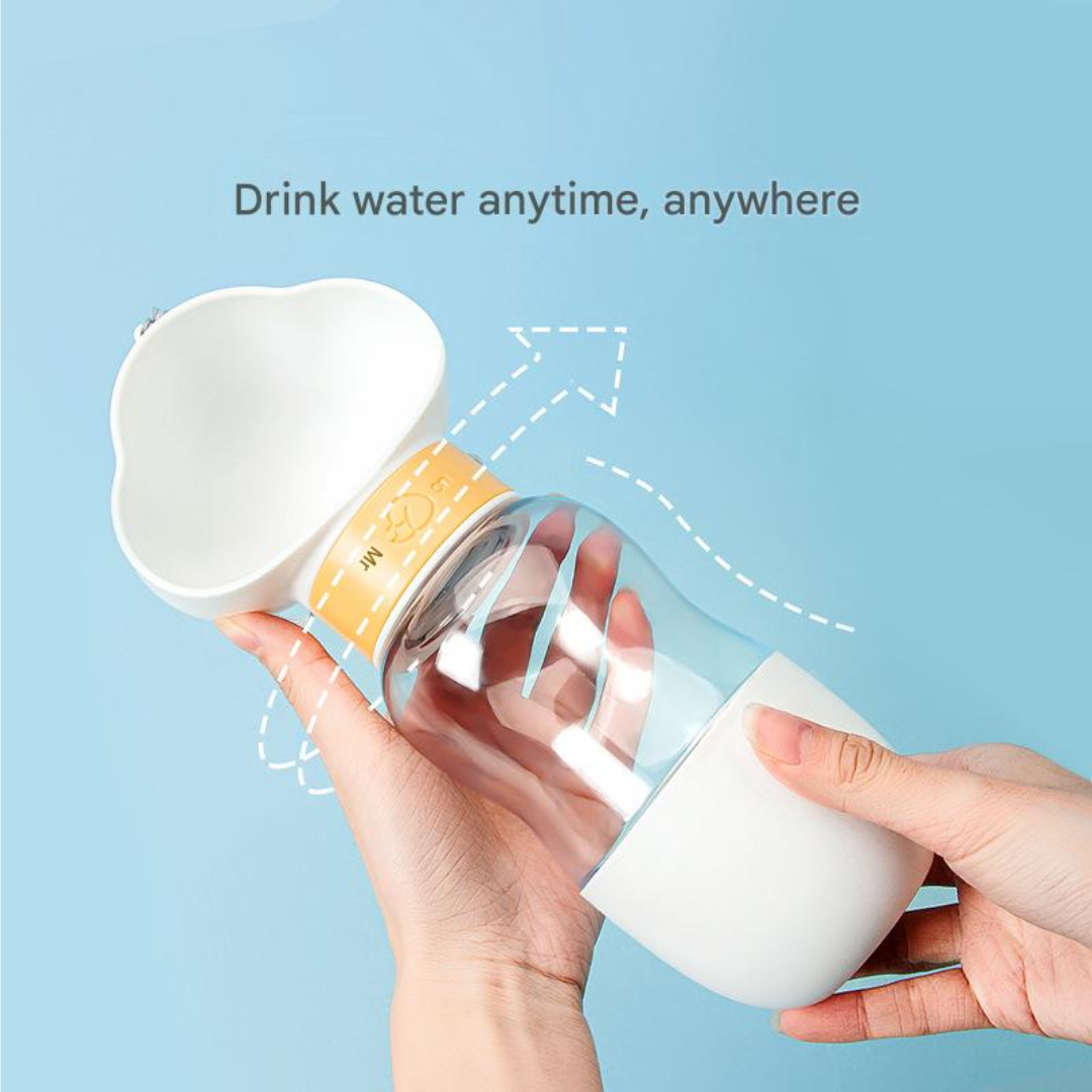 2-in-1 Cloud Pet Hydration Bottle with Food Container