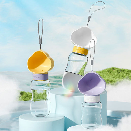 2-in-1 Cloud Pet Hydration Bottle with Food Container